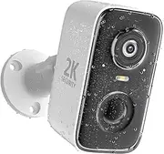 roadwi 2K Security Cameras Wireless Outdoor 2.4Ghz WiFi Indoor Cameras for Home Security with Color Night Vision,2 Way Audio,Spotlight Sirens Alarm,Motion Detection,Support 128G SD/Cloud and Alexa