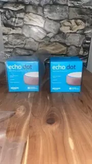 Pair Of 2 NEW Amazon Echo Dot 3rd Gen Smart Speaker with Alexa
