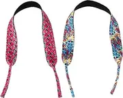 [NUOBESTY] 2pcs Neoprene Glasses Ropes Slip Sunglasses Straps Eyeglasses Hanging Lanyard for Outdoor Sports Fishing Hiking Biking Versatile Fashionable Design