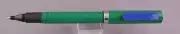 Sheaffer Vintage No-Nonsense-blue Plastic Clip Ball Pen-green barrel and cap