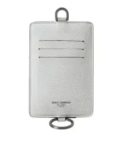 Dolce & Gabbana Leather Card Holder - Wallets & Pouches - White -Size One