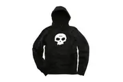 Zero Single Skull Pullover Hoodie Mens in Black White