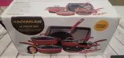 Cookware RACHEL RAY 14 Piece Set - hard enamel cookware, bakeware & tools NEW