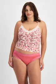 Jockey Parisienne® Classic Bikini - Spiced Rose, Size: 10, Silk