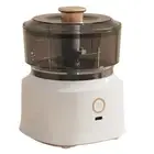 Electric Garlic Masher Mincer 350ml Food Chopper Mud Meat Grinder (White)