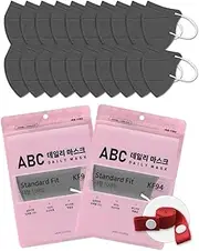 CUTIE MANGO 20Pcs KF94 Daily Disposable ABC Bird Beak Face Mask 3 Layers Protective Filter Safety Cup with Free Mask Strap