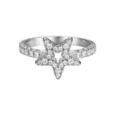 Esprit Women's Ring Silver Zirconia Brilliance Star ESRG92001A1