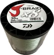 Daiwa J-Braid 3300 Yards 3000 Meters Dark Green 30 40 50 65 80 LB J-Braid x 8