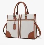 CLUCI Leather Briefcase for Women 15.6 Inch Laptop Business Computer Ladies Work