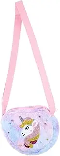 [Gatuida] Cute Unicorn Purse for Little Girls Plush Shoulder Bag Unicorn Handbag Party Outdoor Travel