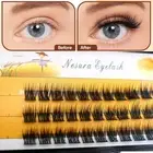 3 Lines Volume False Eyelashes Wispy Fluffy Individual Fake Eyelashes