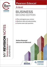 My Revision Notes Edexcel Alevel Business Second Edition by Andrew Hammond Paperback