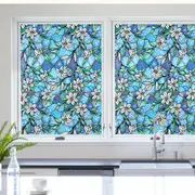 45 x 200cm Flower Blossom Cling Glass Window Film Sticker