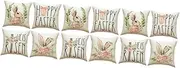 Garneck 3sets Resilient Pillowcase Decorative Cover Bedroom Pillow Square Cushion Covers Home Decor Accessory 4pcs*3