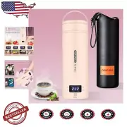 Elegant Pink Travel Kettle - 15.2oz, Auto Shut-Off & Compact Design for Easy Use