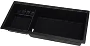 GUERBEIS Car Center Console Armrest Storage Box,Fit For Toyota,Prius 2016 2017 2018 2019 Black Organizer Tray Vehicle Console storage box unit