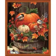 Adbrain Autumn Serenity Kit & Frame Paint by Number Kit