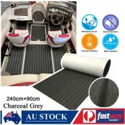 240×90cm EVA Foam Boat Decking Sheet Marine Yacht Teak Flooring Carpet Charcoal