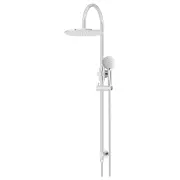 300mm Round Overhead Shower Rail, Three Function Hand Shower