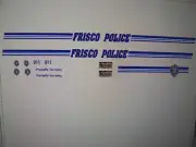Frisco Colorado Police Vehicle Decals 1:64 two for one money