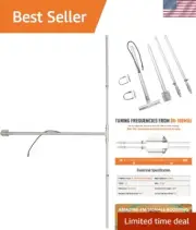 150W FM Transmitter Antenna Outdoor - 1/2 Wave FM Dipole Antenna for 87-108MH...