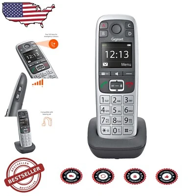 User-Friendly E560H Cordless Phone Handset: Safe, Loud & Lightweight for Seniors