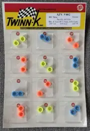 12x AJ's DAY GLO DREAM Silicone Tires #002 Type A for AFX, HP7 Etc See Chart