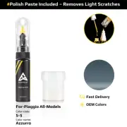 Touch Up Paint For Piaggio All Models 5/5 Azzurro With Polish Paste