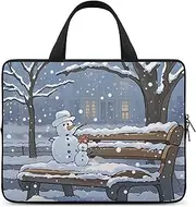 Laptop Case Sleeve Shockproof Computer Carrying Bag Chair Snowman Laptop Bag Tote Lightweight Notebook Case Cover Traveling Briefcase Handle Bags for Travel Business 17inch