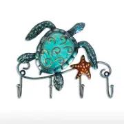 Wall Mounted Key Holder Turtle Wall Hooks Iron Key Hook Rustic Wall Decorativ...