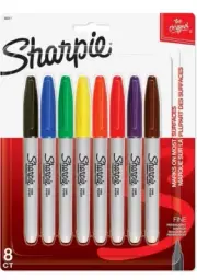 Sharpie 2 pack of 8ct Ultra fine point permanent marker multicolor.