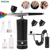 Airbrush Nail Art Painting Kit with Compressor Mini Airbrush for Nail Art Cake P