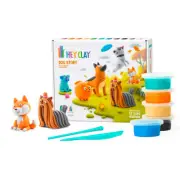 Hey Clay Dog Story - 15 Can Modeling Air-Dry Clay - Fat Brain Toy