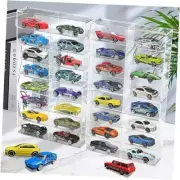 1/64 Scale Toy Cars Display Case for Matchbox Hot Wheels Hold 32 Toy Cars