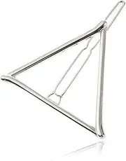 Round Barrette For Women With Exquisite Workmanship Minimalist And Fashionable Hair Accessories Hair Clip Metal Girls, Silver