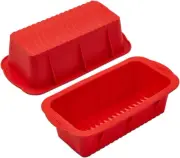 Silicone Bread Loaf Pan,10 * 5 Inch,Set of 2, Non-Stick Loaf Pan and Easy Releas