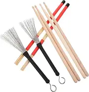 ERINGOGO 1 Set Set Drumstick Set with Drum Brush and Bag Drumsticks for Comfortable Grip for Jazz Practice Concerts and Music Bands Drum Lovers