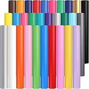 Honoson 30 Pack Permanent Vinyl for Cutting 12 Inch by 5 Feet Self Adhesive Vinyl Rolls Waterproof Outdoor for Home Decor Car Decal Sticker DIY Mug