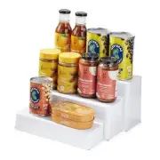 Steps Can Organizer, White 3 Shelf Shelf