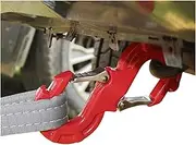 Steel Forged S-shaped Quick Rescue Towing Hook Trailer Hitch Off Road Emergency Use Trailer Hook(Black)