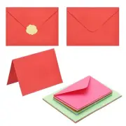 50Pack 10 Assorted Color 4x6 Envelopes, A6 Envelopes with Cards Stickers