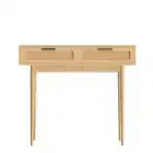 Console Table 2 Rattan Drawers