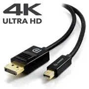 [MDP-DP-01-MM] 1m Mini DisplayPort to DisplayPort Cable Ver 1.2 Male to Male