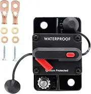 Circuit Breaker with Reset Button,Car Stereo Inline Fuse Holders Inverter - Rv Amps Overload Protection Switches for Solar System