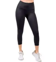 NEW NUDE TECH Women's Solid High Waist Capri Black Size Small $79 Retail