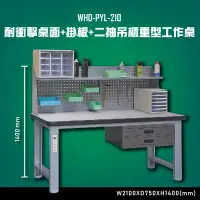 在飛比找蝦皮商城精選優惠-【台灣大富】WHD-PYL-210 耐衝擊桌面-掛板-二抽吊