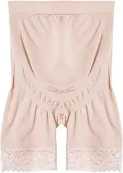 [Fimage] Women's Lace Seamless High Stretch Maternity Underwear Lightweight Boyshort Panty