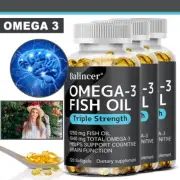 Omega-3 Fish Oil Capsules - Supports brain and immune system, heart health