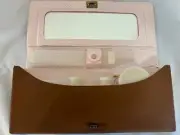 VTG 1960s Travel Vanity Case W/bottles Jars And More Pink Gold Polka Dots Unused