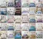 Soft Bedspread Set Quilted Coverlet Queen King Size Patchwork Bedding Pillowcase